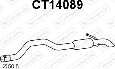Veneporte CT14089 - Глушник вихлопних газів кінцевий autocars.com.ua