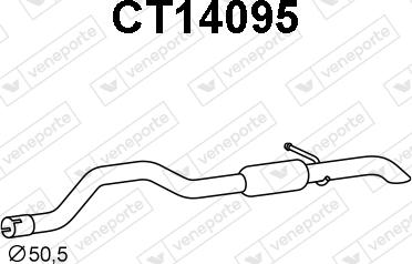 Veneporte CT14095 - Глушник вихлопних газів кінцевий autocars.com.ua