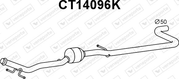 Veneporte CT14096K - Каталізатор autocars.com.ua