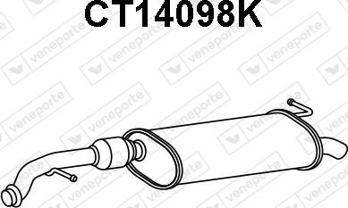 Veneporte CT14098K - Каталізатор autocars.com.ua