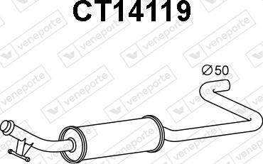 Veneporte CT14119 - Предглушітель вихлопних газів autocars.com.ua
