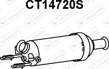Veneporte CT14720S - Сажевый / частичный фильтр, система выхлопа ОГ avtokuzovplus.com.ua