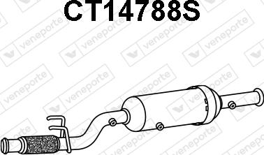 Veneporte CT14788S - сажі / частковий фільтр, система вихлопу ОГ autocars.com.ua