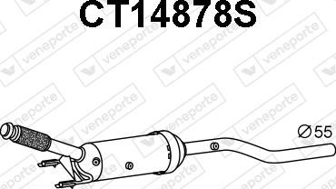 Veneporte CT14878S - сажі / частковий фільтр, система вихлопу ОГ autocars.com.ua