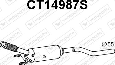 Veneporte CT14987S - Сажевый / частичный фильтр, система выхлопа ОГ autodnr.net