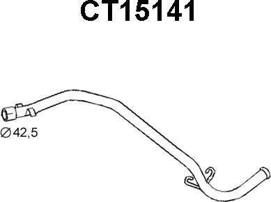 Veneporte CT15141 - Труба вихлопного газу autocars.com.ua