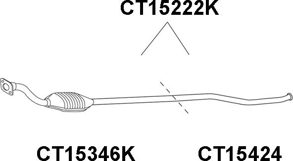 Veneporte CT15222K - Каталізатор autocars.com.ua