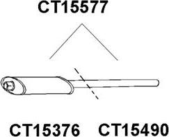 Veneporte CT15376 - Предглушітель вихлопних газів autocars.com.ua