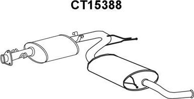 Veneporte CT15388 - Глушник вихлопних газів кінцевий autocars.com.ua