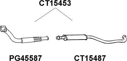 Veneporte CT15453 - Предглушітель вихлопних газів autocars.com.ua