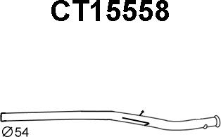 Veneporte CT15558 - Труба вихлопного газу autocars.com.ua