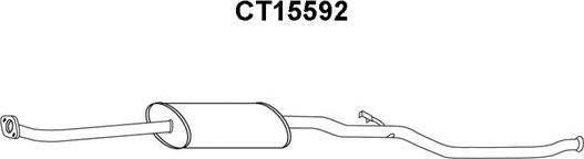Veneporte CT15592 - Средний глушитель выхлопных газов avtokuzovplus.com.ua