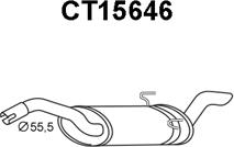 Veneporte CT15646 - Глушник вихлопних газів кінцевий autocars.com.ua
