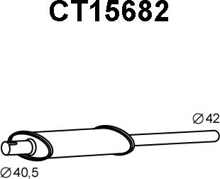 Veneporte CT15682 - Предглушітель вихлопних газів autocars.com.ua