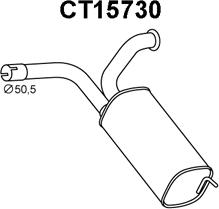 Veneporte CT15730 - Глушник вихлопних газів кінцевий autocars.com.ua