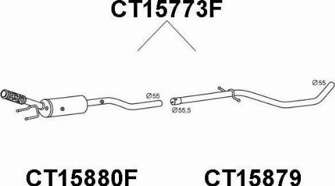 Veneporte CT15773F - Сажевый / частичный фильтр, система выхлопа ОГ autodnr.net