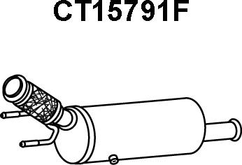 Veneporte CT15791F - Сажевый / частичный фильтр, система выхлопа ОГ avtokuzovplus.com.ua