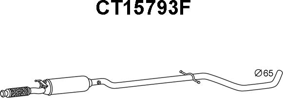 Veneporte CT15793F - Сажі / частковий фільтр, система вихлопу ОГ autocars.com.ua