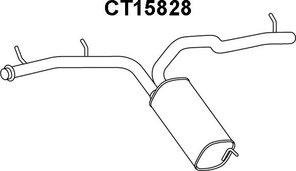 Veneporte CT15828 - Глушник вихлопних газів кінцевий autocars.com.ua