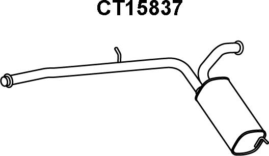 Veneporte CT15837 - Глушник вихлопних газів кінцевий autocars.com.ua