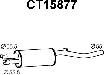 Veneporte CT15877 - Предглушитель выхлопных газов avtokuzovplus.com.ua