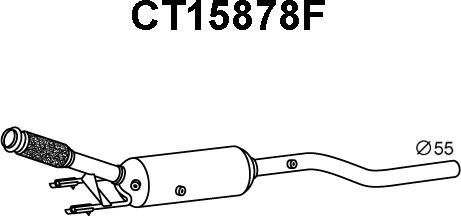 Veneporte CT15878F - сажі / частковий фільтр, система вихлопу ОГ autocars.com.ua