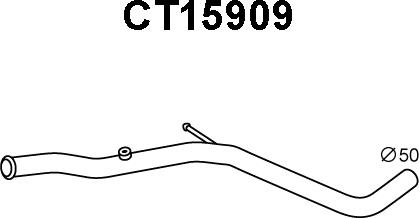 Veneporte CT15909 - Труба выхлопного газа avtokuzovplus.com.ua