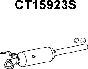 Veneporte CT15923S - Сажевый / частичный фильтр, система выхлопа ОГ autodnr.net