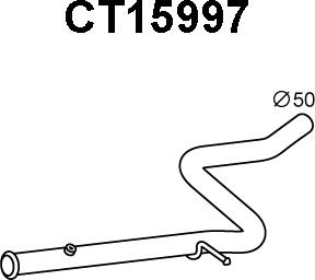 Veneporte CT15997 - Труба выхлопного газа avtokuzovplus.com.ua