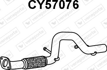 Veneporte CY57076 - Труба вихлопного газу autocars.com.ua