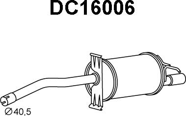 Veneporte DC16006 - Глушник вихлопних газів кінцевий autocars.com.ua