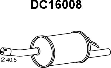 Veneporte DC16008 - Глушитель выхлопных газов, конечный autodnr.net