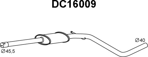 Veneporte DC16009 - Предглушитель выхлопных газов autodnr.net