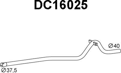 Veneporte DC16025 - Труба вихлопного газу autocars.com.ua