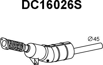 Veneporte DC16026S - Сажевый / частичный фильтр, система выхлопа ОГ avtokuzovplus.com.ua