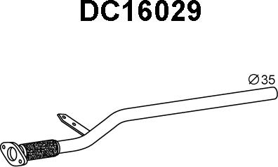 Veneporte DC16029 - Труба вихлопного газу autocars.com.ua