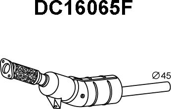 Veneporte DC16065F - Сажевый / частичный фильтр, система выхлопа ОГ autodnr.net