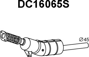 Veneporte DC16065S - Сажевый / частичный фильтр, система выхлопа ОГ autodnr.net