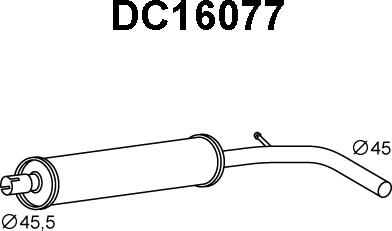Veneporte DC16077 - Предглушитель выхлопных газов autodnr.net