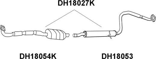 Veneporte DH18053 - Предглушитель выхлопных газов autodnr.net