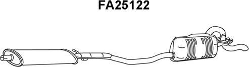 Veneporte FA25122 - Глушитель выхлопных газов, конечный autodnr.net