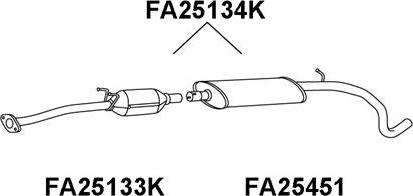 Veneporte FA25134K - Каталізатор autocars.com.ua