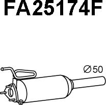 Veneporte FA25174F - Сажевый / частичный фильтр, система выхлопа ОГ avtokuzovplus.com.ua