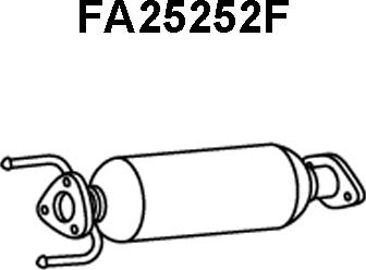 Veneporte FA25252F - Сажевый / частичный фильтр, система выхлопа ОГ avtokuzovplus.com.ua