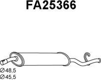 Veneporte FA25366 - Глушник вихлопних газів кінцевий autocars.com.ua