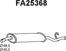 Veneporte FA25368 - Глушник вихлопних газів кінцевий autocars.com.ua