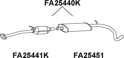 Veneporte FA25440K - Каталізатор autocars.com.ua