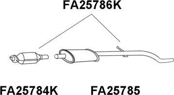 Veneporte FA25784K - Катализатор avtokuzovplus.com.ua