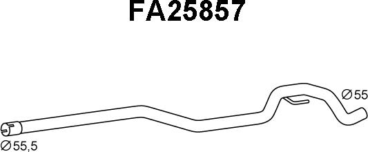 Veneporte FA25857 - Труба выхлопного газа autodnr.net