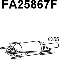 Veneporte FA25867F - сажі / частковий фільтр, система вихлопу ОГ autocars.com.ua